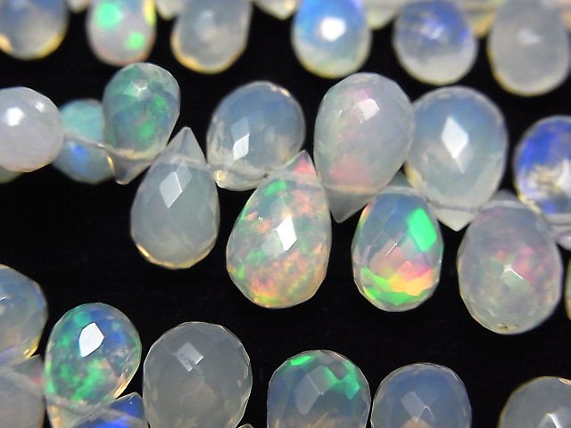 Drop, Faceted Briolette, Opal Gemstone Beads