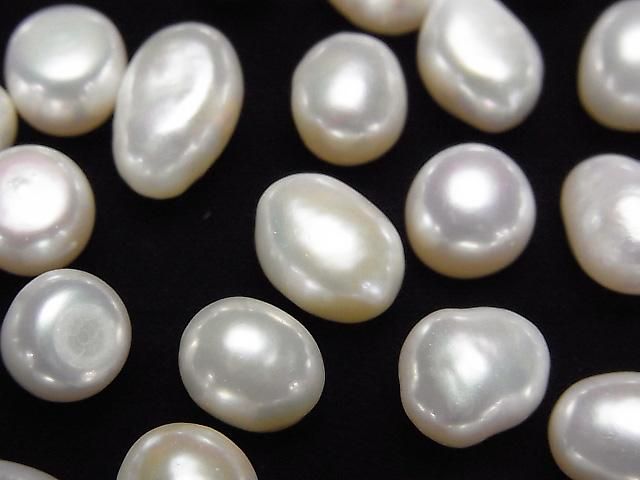 [Video] Fresh Water Pearl AA++ Loose Stone Potato - Baroque 8-11mm White 5pcs