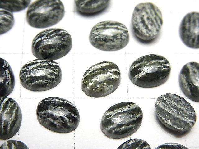 [Video] Serpentine AAA Oval Cabochon 8x6mm 5pcs