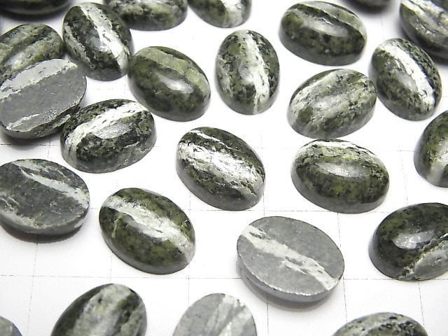 [Video] Serpentine AAA Oval Cabochon 14x10mm 3pcs