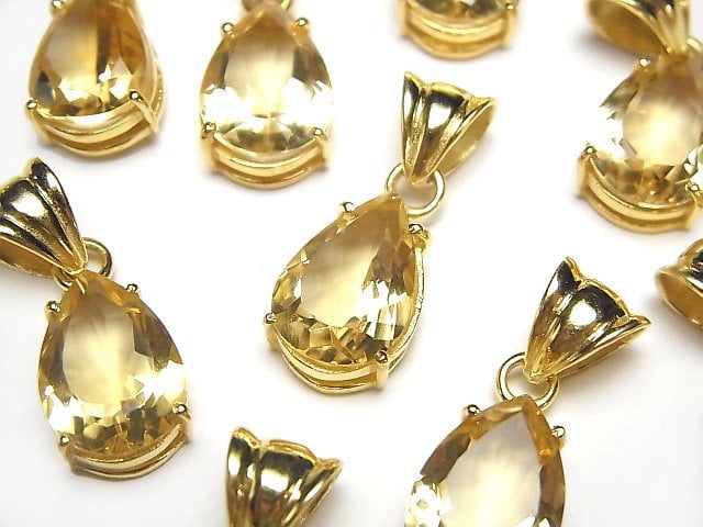 Accessories, Citrine, Pear Shape, Pendant Gemstone Beads