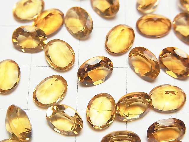 [Video] High Quality Brandy Citrine AAA Loose stone Oval Faceted 8x6mm 3pcs