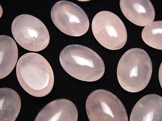 [Video] Rose Quartz AA++ Oval Cabochon 17x12mm 2pcs