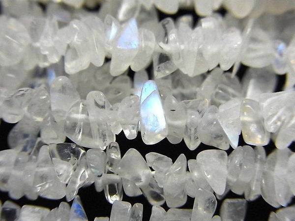 Chips, Nugget, Rainbow Moonstone Gemstone Beads