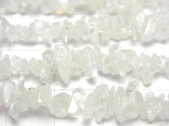 [Video] High Quality Rainbow Moonstone AAA Chips (Small Nugget) 1strand beads (aprx.33inch / 84cm)