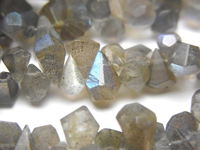 Drop, Faceted Briolette, Labradorite Gemstone Beads