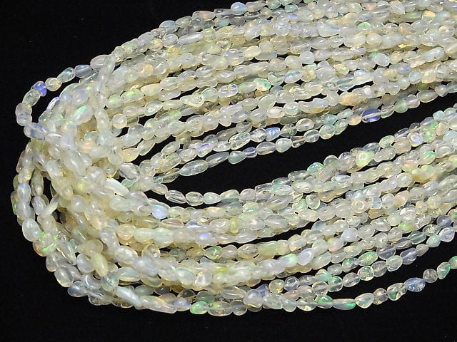 [Video] Ethiopian Opal AA+ Small Nugget 1strand beads (aprx.16inch/40cm)