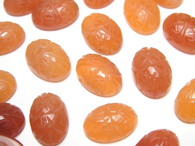 Cabochon, Carnelian Gemstone Beads