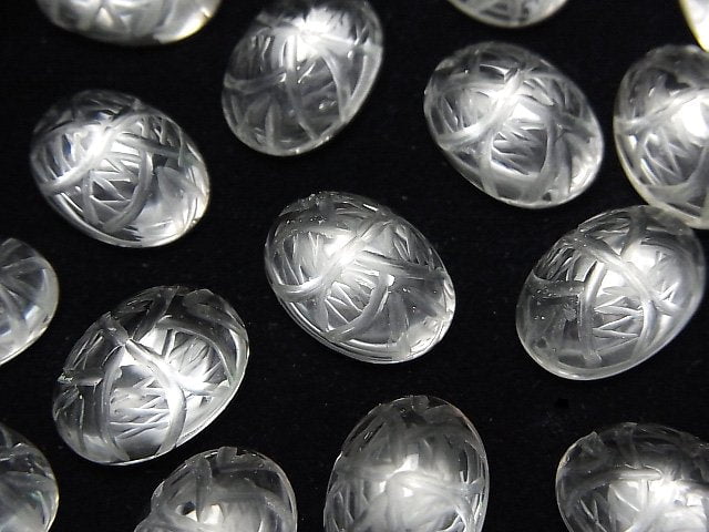 Cabochon, Crystal Quartz Gemstone Beads