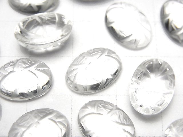 [Video]High Quality Crystal AAA Carved Oval Cabochon 14x10mm 3pcs