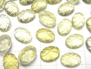 [Video] High Quality Lemon Quartz AAA Carved Oval Cabochon 14x10mm 1pc