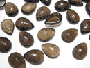 [Video] High Quality Smoky Quartz AAA Carved Pear shape Cabochon 14x10mm 3pcs