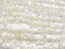 [Video] High Quality Ethiopia Opal AAA Pear shape Faceted Briolette half or 1strand beads (aprx.15inch / 36cm)