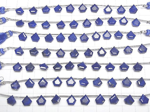 [Video]High Quality Lapislazuli AAA Pentagon Faceted 8x8mm 1strand (8pcs )