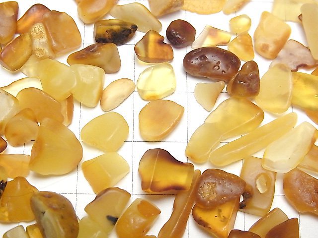 Baltic Amber Multicolor Undrilled Chips 100 Grams