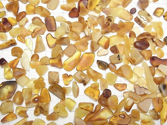 Baltic Amber Multicolor Undrilled Chips 100 Grams