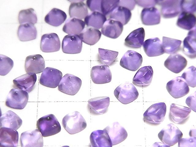 [Video] High Quality Amethyst AAA Sugarloaf Cut 4x4mm 5pcs