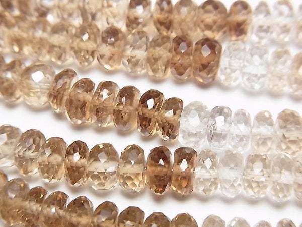 Roundel, Topaz Gemstone Beads