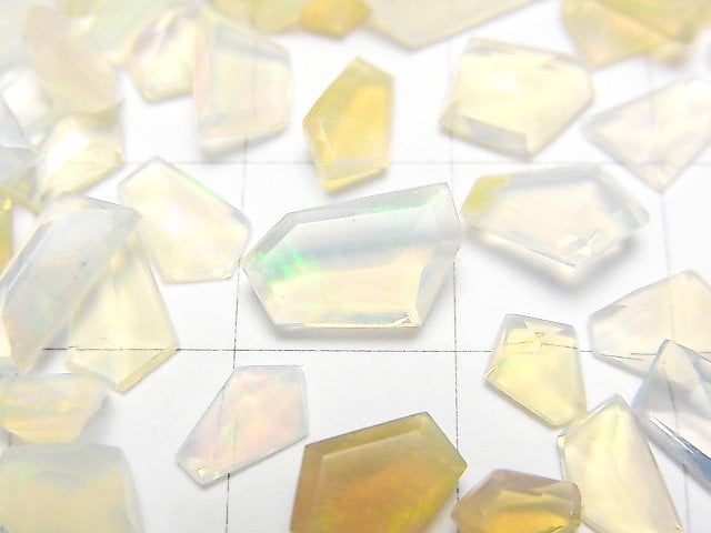 [Video]High Quality Ethiopian Opal AAA- Loose stone Fancy Shape Faceted 10pcs