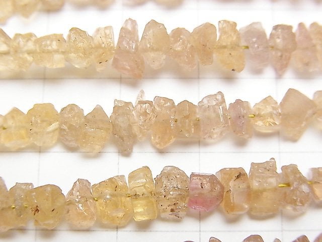 [Video] High Quality Imperial Topaz AA++ Rough Rock Nugget (Chips) 1strand beads (aprx.7inch / 18cm)