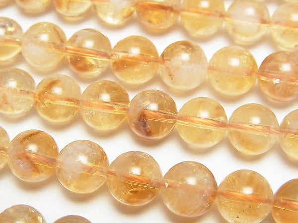 Citrine, Round Gemstone Beads