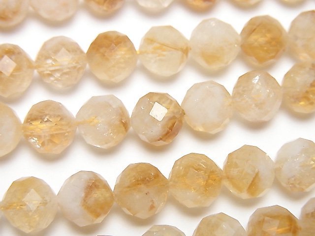 Citrine, Faceted Round Gemstone Beads