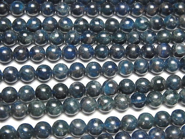 Blue Apatite AA+ Round 6mm 1strand beads (aprx.15inch / 38cm)