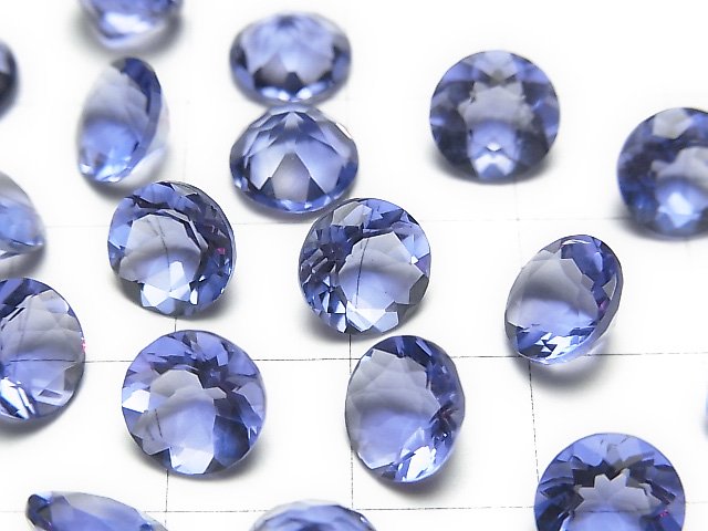 [Video] High Quality Color Change Fluorite AAA Loose stone Round Faceted 8x8x5.5mm 1pc
