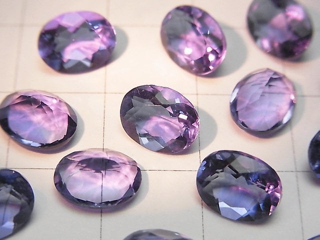 [Video] High Quality Color Change Fluorite AAA Loose stone Oval Faceted 9x7x5mm 1pc