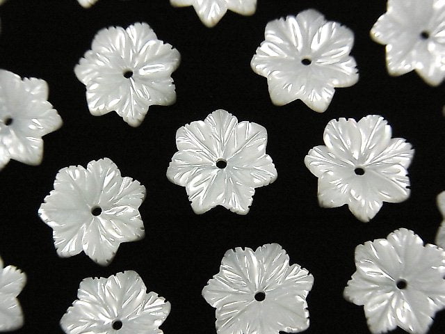 Flower, Mother of Pearl (Shell Beads) Pearl & Shell Beads