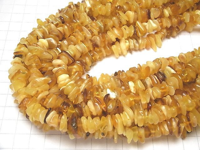 [Video] Baltic Amber Multicolor Chips (Small Nugget) 1strand beads (aprx.15inch / 36cm)