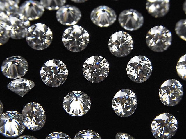 [Video] Moissanite AAA Loose stone Round Faceted 5x5mm [Clear] 1pc