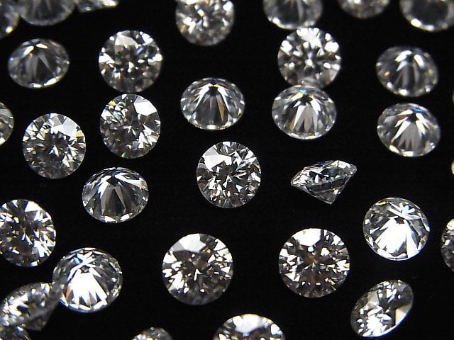 [Video] Moissanite AAA Loose stone Round Faceted 6x6mm [Clear] 1pc