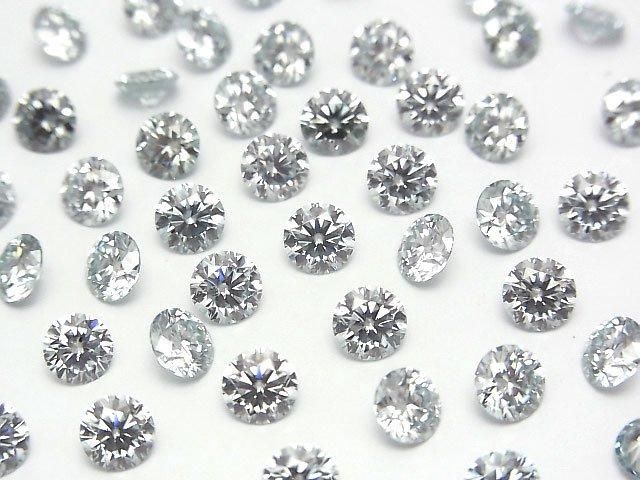 [Video] Moissanite AAA Loose stone Round Faceted 5x5mm [Ice Blue] 1pc