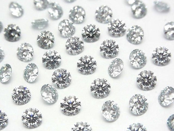 [Video] Moissanite AAA Loose stone Round Faceted 5x5mm [Ice Blue] 1pc