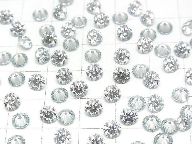 [Video] Moissanite AAA Loose stone Round Faceted 5x5mm [Ice Blue] 1pc