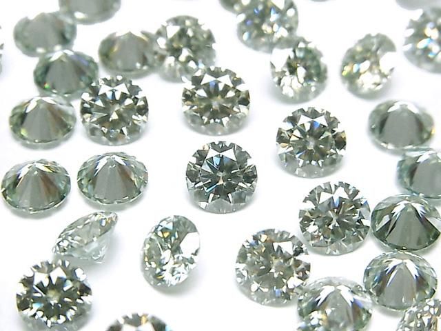 [Video] Moissanite AAA Loose stone Round Faceted 6x6mm [Ice Blue] 1pc