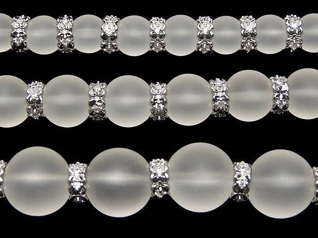 [Video] Metal parts Rondelle 6x6x2.5mm Silver color (with CZ) 2pcs