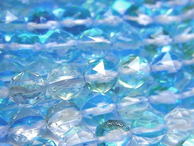 Faceted Round, Luna Flash, Star Gemstone Beads