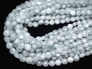 High Quality!  Aquamarine AA+ Faceted Coin 8x8x5.5mm half or 1strand beads (aprx.15inch/37cm)