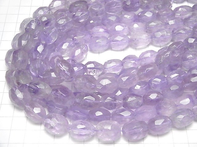 [Video] Pink Amethyst AA++ Rice-Faceted Nugget half or 1strand beads (aprx.15inch / 36cm)