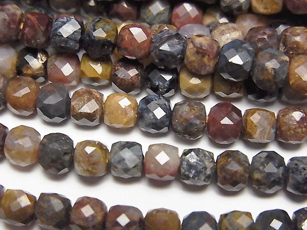 Cube, Pietersite Gemstone Beads