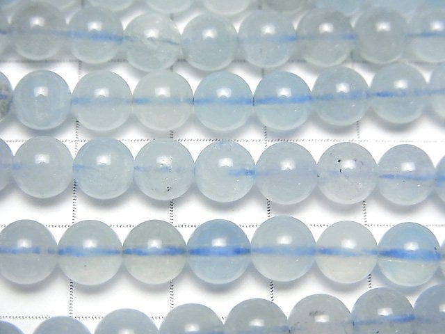 [Video]Aquamarine AA++ Round 6mm 1strand beads (aprx.15inch/36cm)