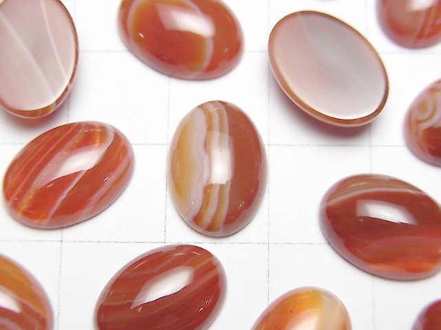 [Video] Carnelian ,Sardonyx Oval Cabochon 14x10mm 5pcs