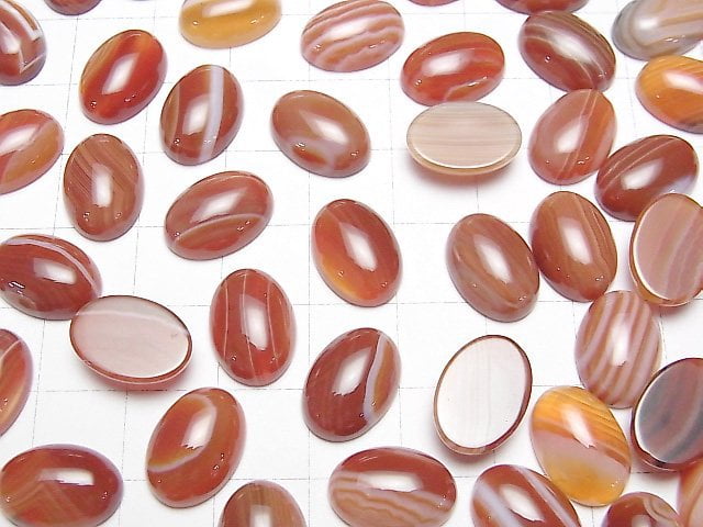 [Video] Carnelian ,Sardonyx Oval Cabochon 14x10mm 5pcs