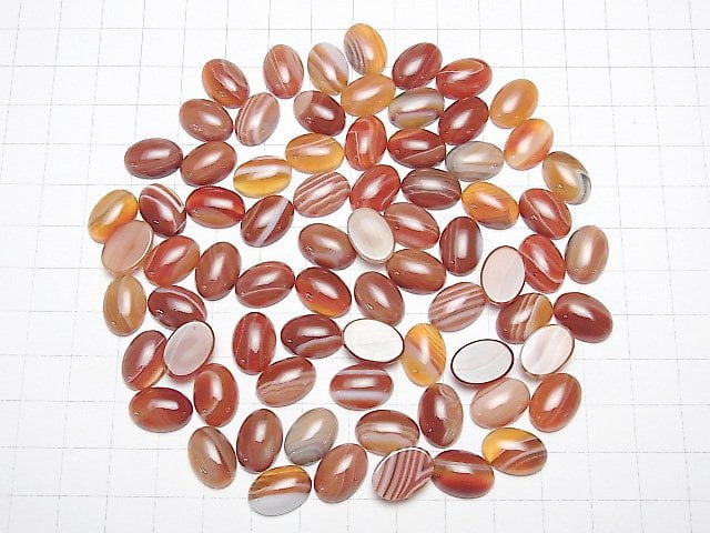 [Video] Carnelian ,Sardonyx Oval Cabochon 14x10mm 5pcs