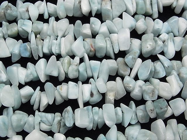 [Video] Larimar Pectolite AA+ Chips (Small Nugget) 1strand beads (aprx.15inch / 38cm)