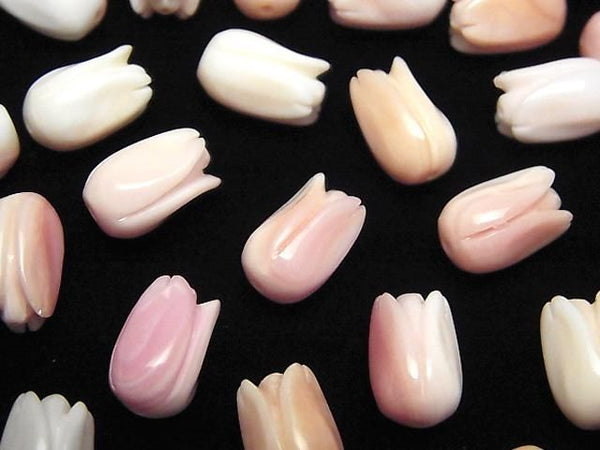 [Video] Queen Conch Shell AAA - Flower Bud 11x7x7mm [Drilled Hole] 2pcs