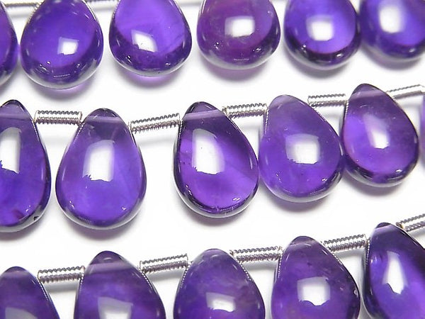 Amethyst, Pear Shape Gemstone Beads