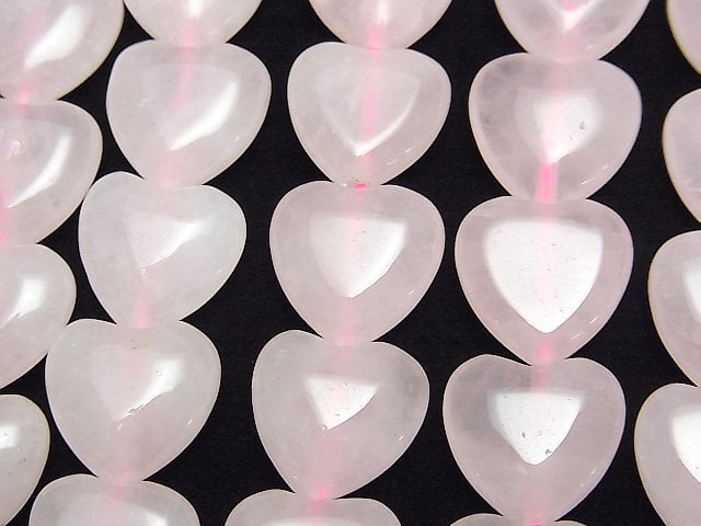 Heart, Rose Quartz Gemstone Beads